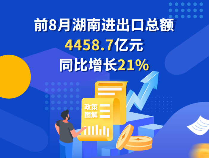 前8月湖南进出口总额4458.7亿元 同比增长21%
